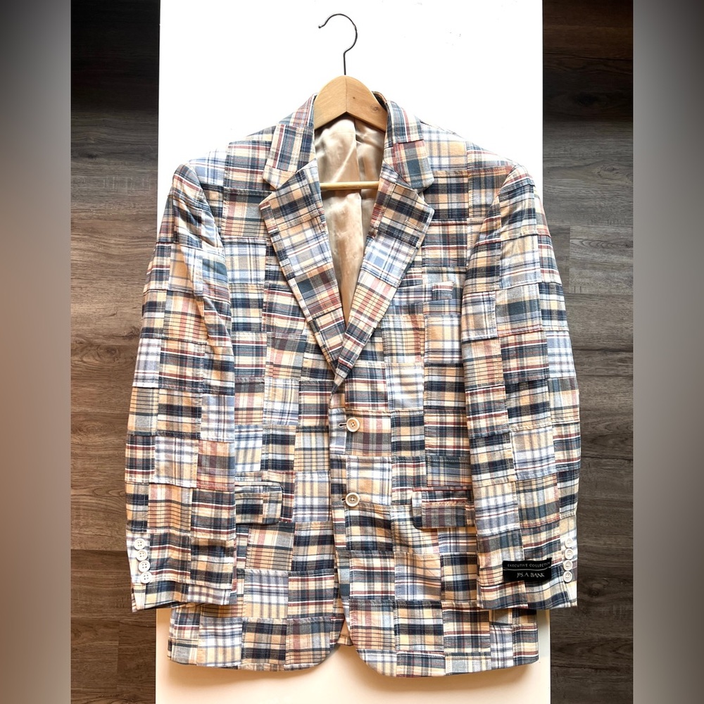 Joseph A Bank - Summer Plaid Sportcoat - NWT